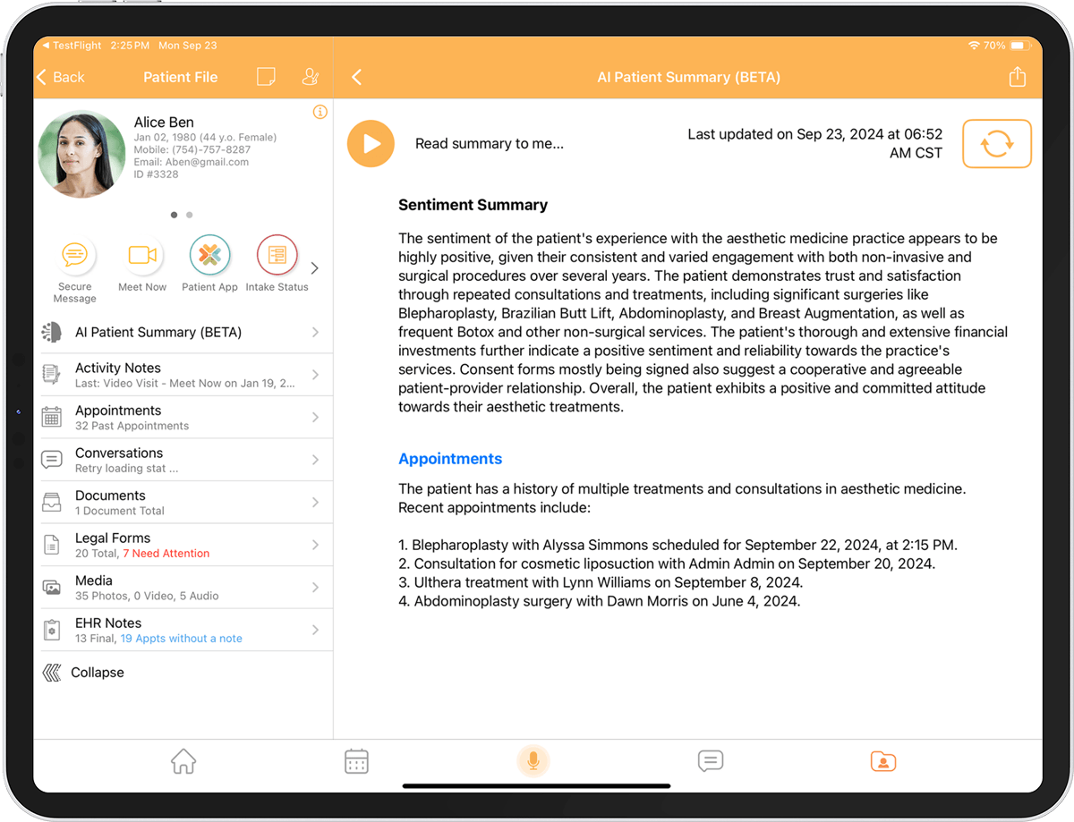 Symplast — AI Scribe Note